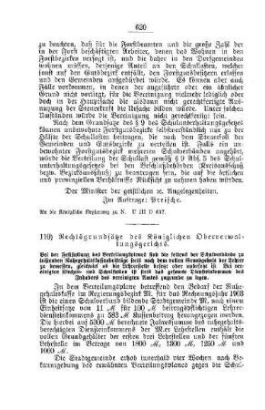 Rechtsgrundsätze des Königlichen Oberverwaltungsgerichts : [E. Öffentliches Volksschulwesen]