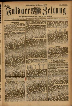 Ausgabe vom Donnerstag, den 26. November 1896.