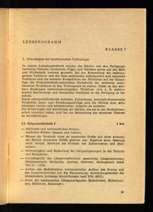 Lehrprogramm