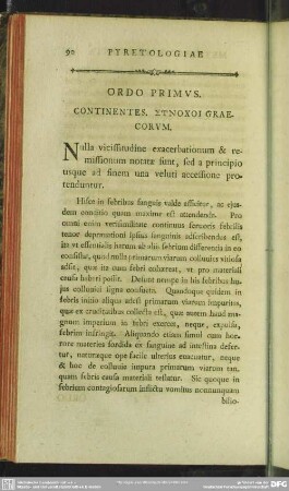 Ordo Primus. Continents. Synochoi Graecorum