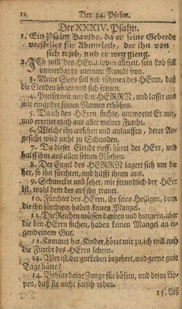 Der XXXIV. Psalm