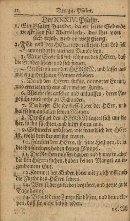 Der XXXIV. Psalm
