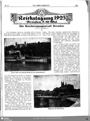 Die Reichstagungsstadt Dresden (II) : Reichstagung 1923 Dresden 5. - 10. Mai