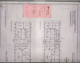 Grundriss: Untergeschoss und Erdgeschoss 1:100