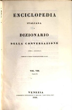 Enciclopedia italiana e dizionario della conversazione : opera originale, 8,2