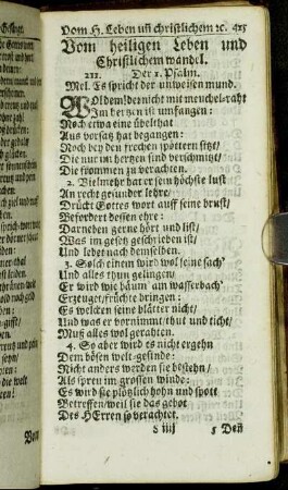 Vom heiligen Leben und Christlichem wandel.