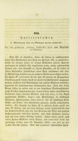 III.1. Mittheilung über die Phalaena noctua piniperda