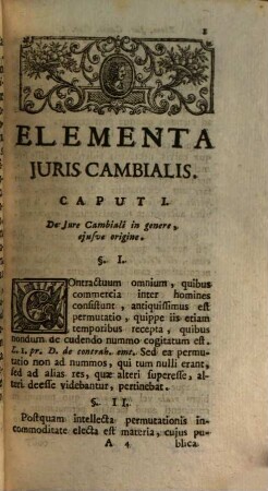 Elementa iuris cambialis : commoda auditoribus methodo adornata