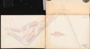 Verschiebebahnhof zwischen Neubabelsberg und Zehlendorf bei Berlin Schinkelwettbewerb 1906: Gleisplan des Verschiebebahnhofs Wannsee 1:4000