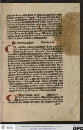 De sacramento ordinis. Capitulum vi.