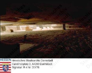 Darmstadt, Ausbau des ehemaligen Mollertheaters zum Haus der Geschichte / Lüftungsschacht, Innenaufnahme
