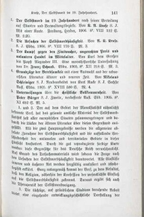 141-143 [Rezension] Krose, Hermann A., Der Selbstmord im 19. Jahrhundert nach seiner Verteilung auf Staaten und Verwaltungsbezirke