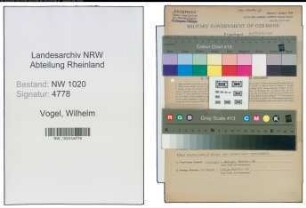 Entnazifizierung Wilhelm Vogel , geb. 12.05.1898 (Arbeiter)
