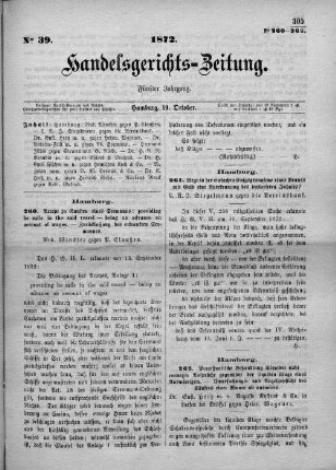 No. 39. 19. Oktober 1872