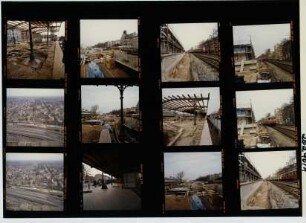 S-Bahn - Umbau Bahnhof Steglitzer Kreisel - Eisenbahnbrücke Albrecht- und Kielerstraße, Berlin, 1990