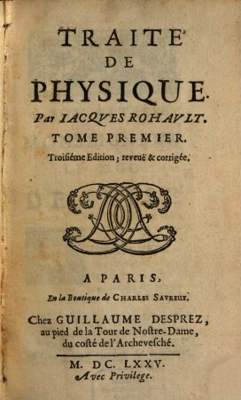 Traité De Physique. 1