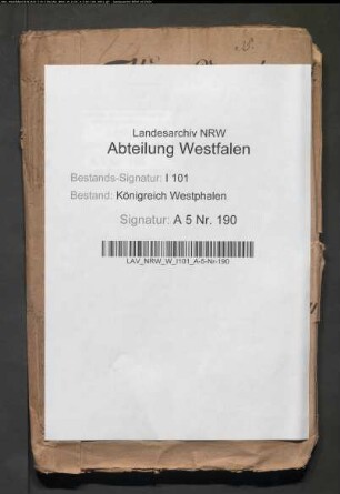 Ausmittelung und Ablieferung des Revenuen-Zehntels vom Domkapitel Minden