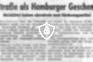 Straße als Hamburger Geschenk