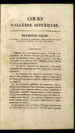 Première jusque Cinquième Lecon.