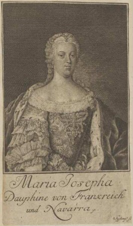 Bildnis von Maria Josepha, Dauphine von Frankreich