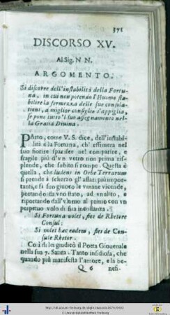 Discorso XV.