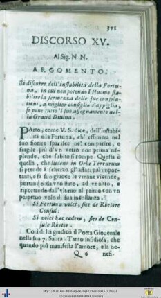 Discorso XV.