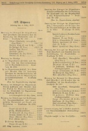 127. Sitzung. Montag den 1. März 1920