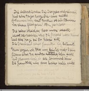 Die silberbüschel die das gras verbrämen : [SW IV: S]; [SW IV, S. 39/135]