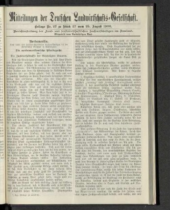 Beilage Nr. 27 zu Stück 27 vom 25. August 1900.