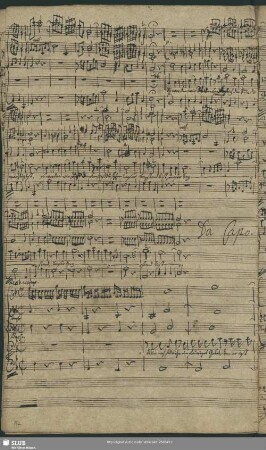 Recit[ativo] accomp[agnato]: Nun noch für ihn