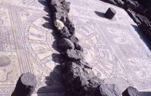 Tiberias, Mittelstück des Mosaiks [Israel-Exkursion]