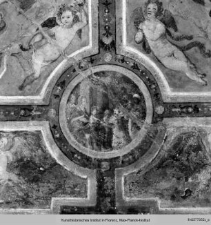 Innendekoration : Marienkrönung mit Szenen des Marienlebens und Tugendallegorien : Anbetung der Könige