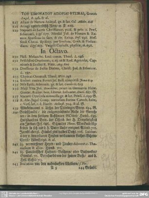 [Libri] In Octavo
