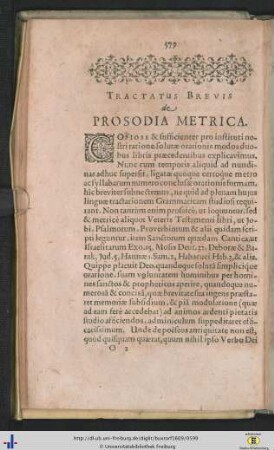 Tractatus Brevis de Prosodia Metrica.