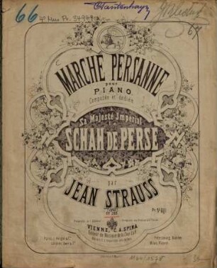 Marche Persanne : pour piano ; op. 289