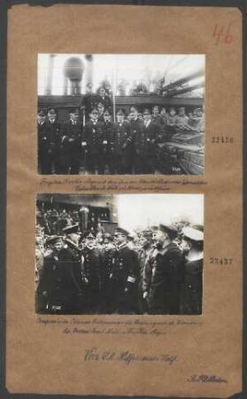 Ansprache des Admirals Bachmann an die Besatzung nach der Überreichung des Ordens