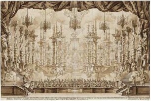 Reggia della Dea Flora (Palast der Göttin Flora, Festdekoration für das Teatro Grimani in Venedig)