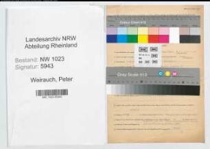 Entnazifizierung Peter Weirauch , geb. 07.08.1908 (Beamter)