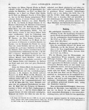 [Rezension zweier medizinische Schriften über die Gewebelehre] Rezensiert werden: 1. Günsburg, F.: Die pathologische Gewebelehre. Bd. 2. Die krankhaften Veränderungen der Gewebe des menschlichen Körpers. Grundriss der pathologischen Entwickelungsgeschichte. Leipzig: Brockhaus 1848 2. Gerlach, J.: Handbuch der allgemeinen und speciellen Gewebelehre des menschlichen Körpers für Ärzte und Studirende. Mainz: Kupferberg 1848