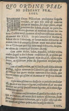 Quo Ordine Psalmi Debeant Praelegi.