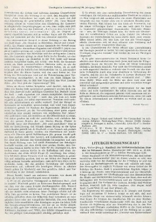376-377 [Rezension] Handbuch des kirchenmusikalischen Dienstes im Nebenamt