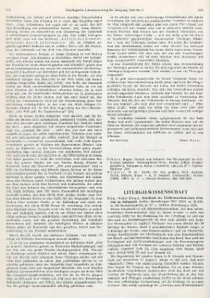 376-377 [Rezension] Handbuch des kirchenmusikalischen Dienstes im Nebenamt