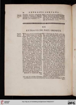 XII: Extraits de Paul Orosius