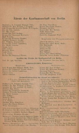 Älteste der Kaufmannschaft von Berlin