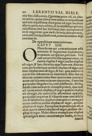 De oppositione enunciationum. Caput XIII.