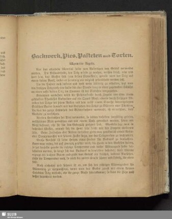 Backwerk, Pies, Pasteten und Torten