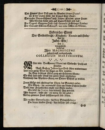 120-137, Liebreicher Streit...