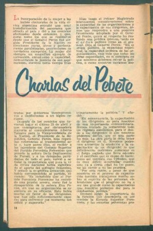 Charlas del Pebete