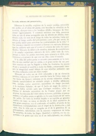 La vida, máscara del pensamiento