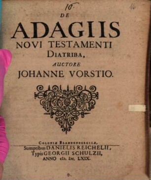 De adagiis Novi Testamenti diatriba